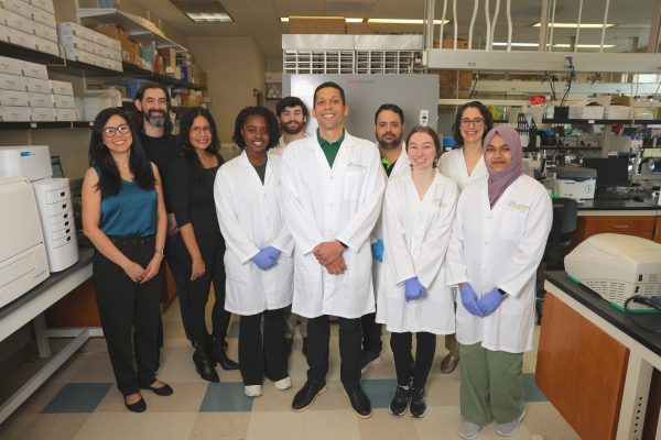 The team of researchers in the Augusto Lab in the UNC Charlotte Klein College of Science.