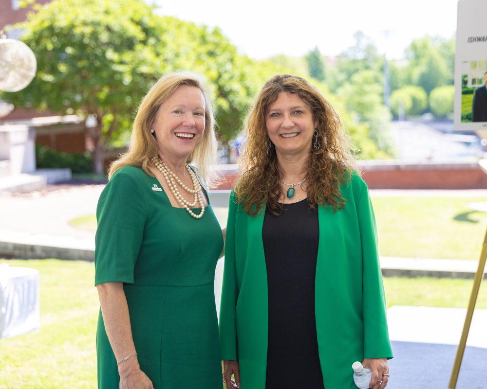 Chancellor Sharon L. Gaber and Dean Bernadette Donovan-Merkert.